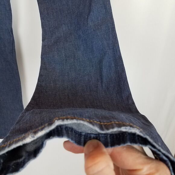 Ann Taylor Denim Womens Size 10 Modern Boot Jeans Dark Wash Dress - Picture 7 of 10